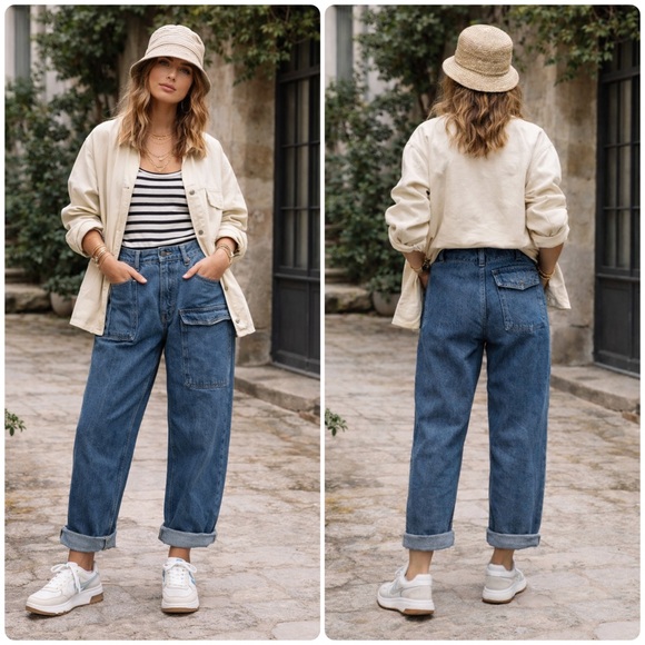 Girls Of Dust Denim - New! Girls Of Dust Guerilla Utility Vintage WWII Inspired Blue Jeans 👖 XS